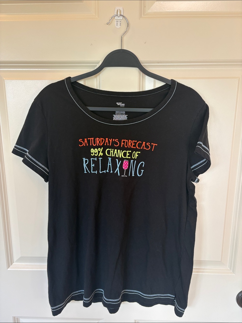 “Saturday’s Forecast 99% Chance of Relaxing” Tee (L)